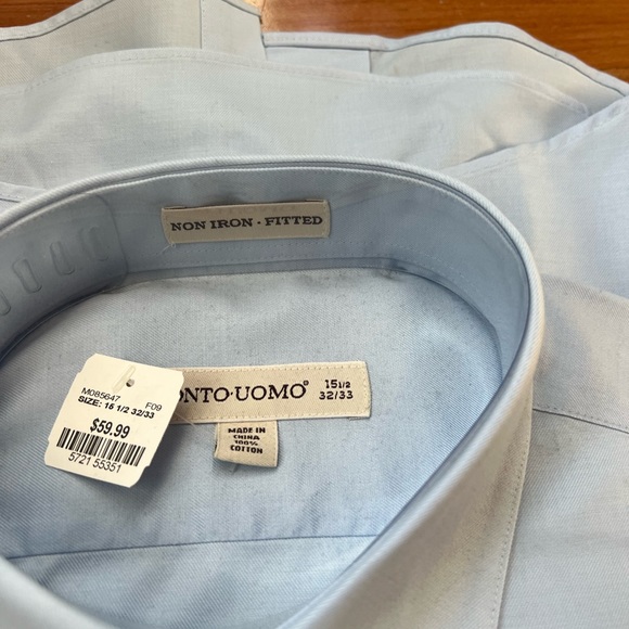 Pronto Uomo Fitted dress shirt NWT - Picture 2 of 5